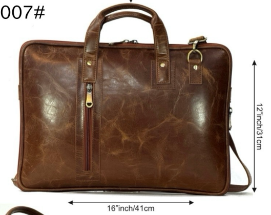 HYATT Leather Accessories Leather Laptop Briefcase Bag