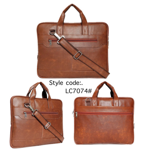 Vintage Voyager Leather Laptop Bag